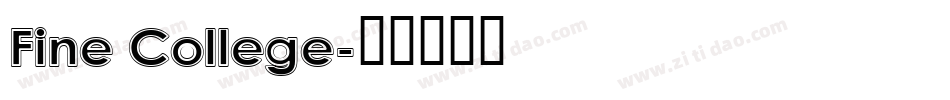 Fine College字体转换
